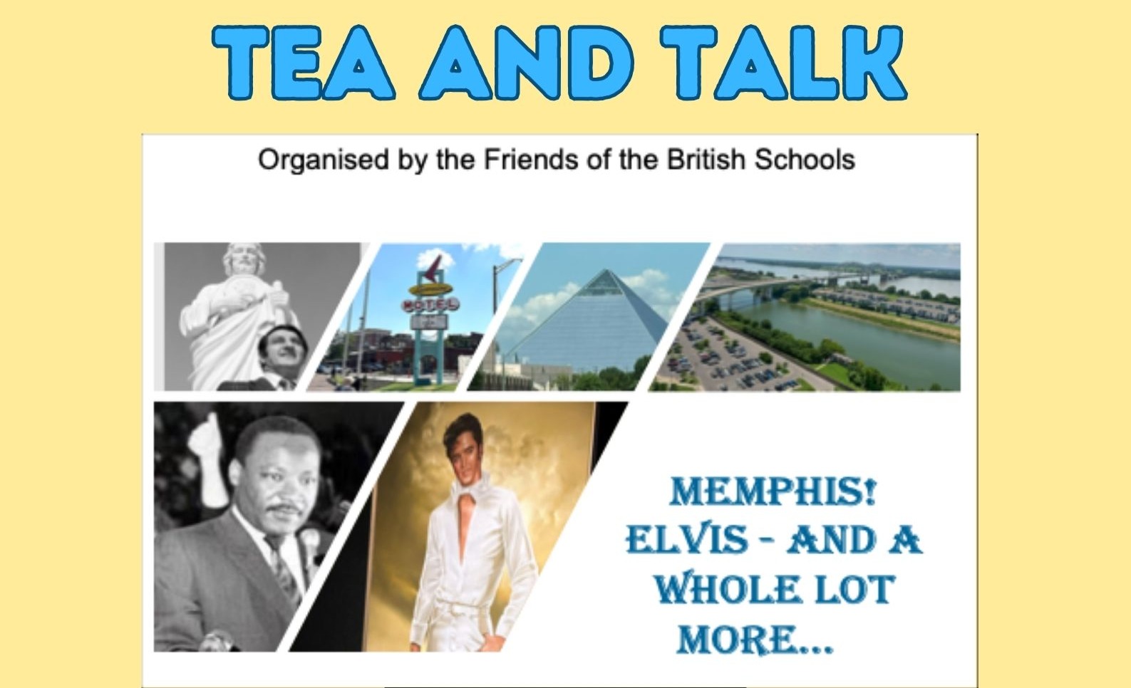 MEMPHIS TEA AND TALK POSTER